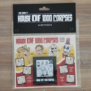💀 Rob Zombie House of 1000 Corpses Slide Puzzle – NWT Horror Collectible